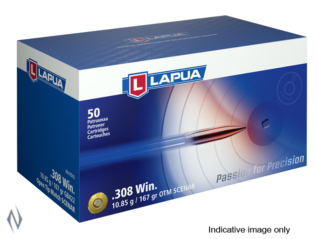 LAPUA AMMO 308 WIN 167GR SCENAR Image