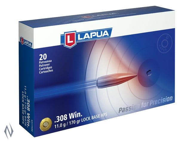 LAPUA AMMO 308 WIN 170GR LOCK BASE Image