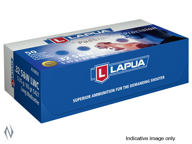 LAPUA AMMO 32 S&WL 98GR LWC Image