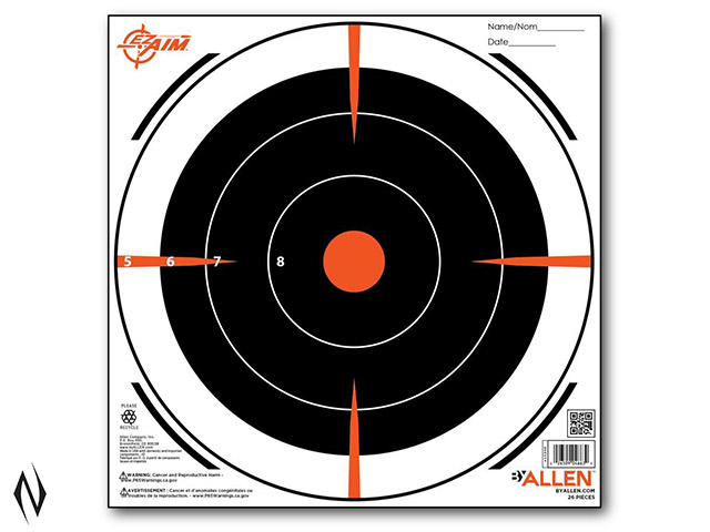 ALLEN EZ AIM PAPER TARGET 8" BULLSEYE 26PK Image