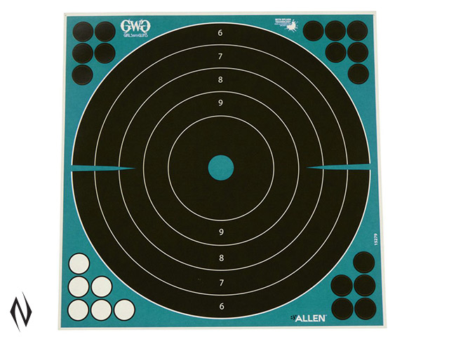 ALLEN GIRLS WITH GUNS SPLASH ADHESIVE TARGET 12" BULLSEYE 5PK Image