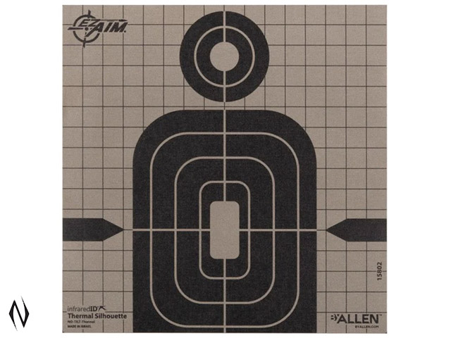 ALLEN EZ AIM THERMAL ADHESIVE TARGET SILHOUETTE 8X8 Image