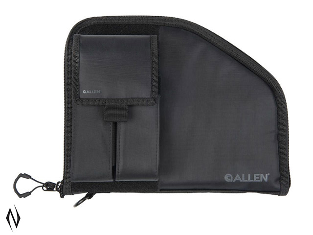 ALLEN PISTOL CASE WITH MAG POUCH FULL SIZE BLACK 9.5" Image