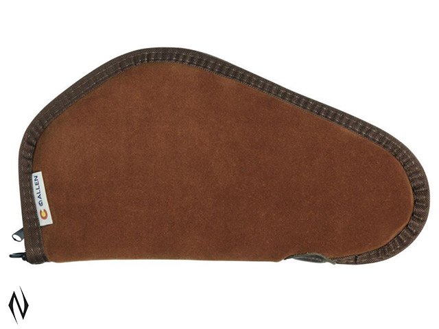 ALLEN HERITAGE SUEDE HANDGUN CASE BROWN 11" Image