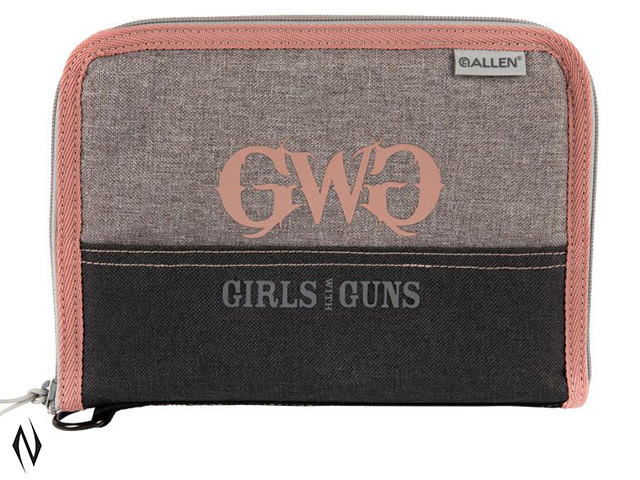ALLEN GIRLS WITH GUNS PISTOL CASE ROSES ARE GOLD 10" Image