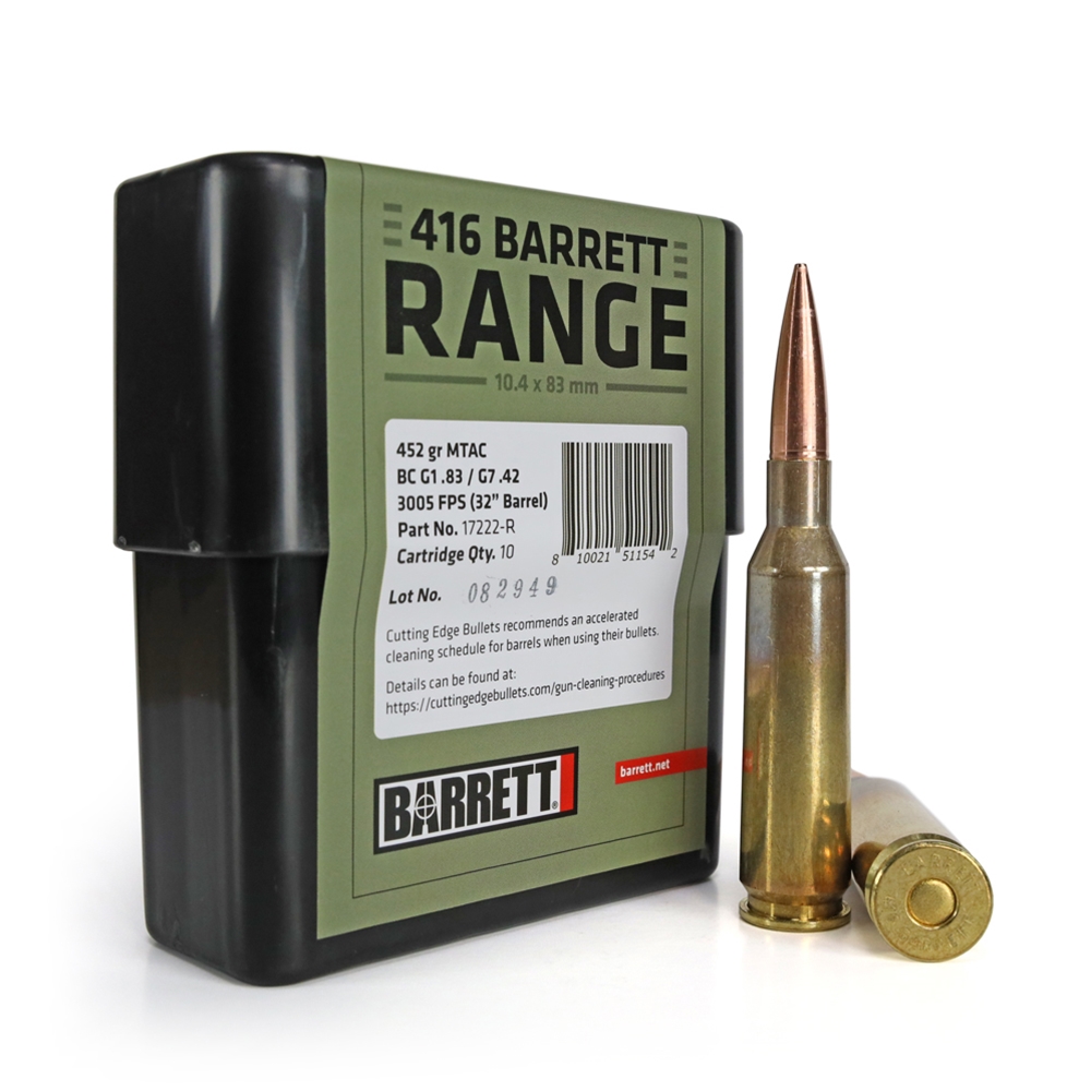 BARRETT 416 BARRETT 452GR CEB RANGE AMMO 10PK Image