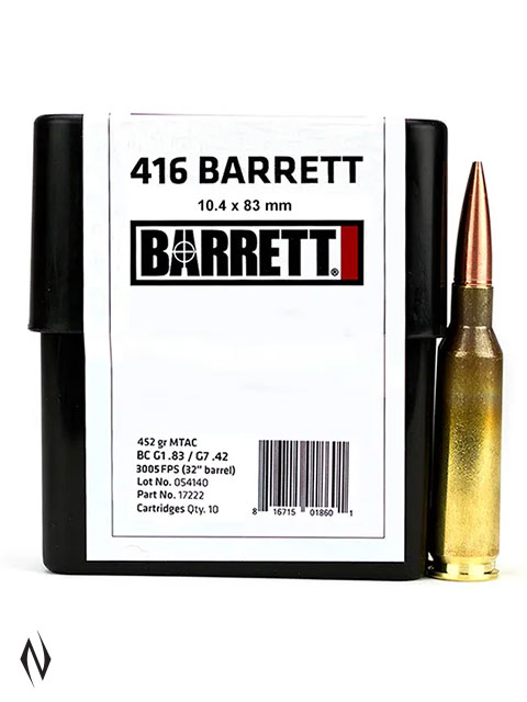 BARRETT 416 BARRETT 452GR CEB RANGE AMMO 10PK Image