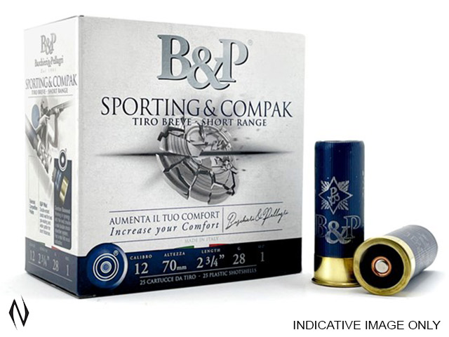 B&P SPORTING COMPAK MEDIUM RANGE 12G 28GR 8.5 Image