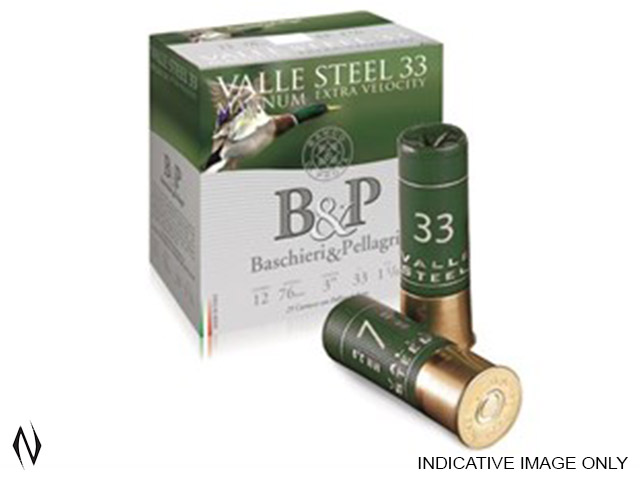 B&P VALLE STEEL MAGNUM 12G 3" 33GR 2/0 Image
