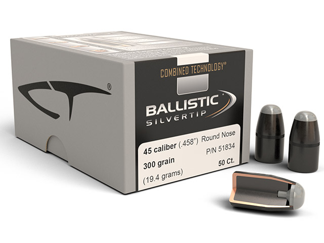 NOSLER 45/70 300GR RN BALLISTIC SILVERTIP 50PK Image