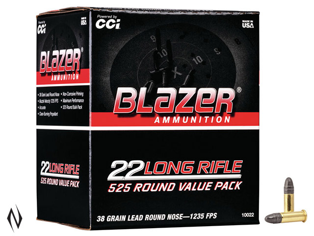 CCI 22LR BLAZER 38GR SOLID  HV 525 PK Image