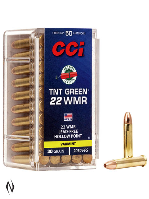 CCI 22WMR TNT GREEN 30GR HP 2200FPS Image