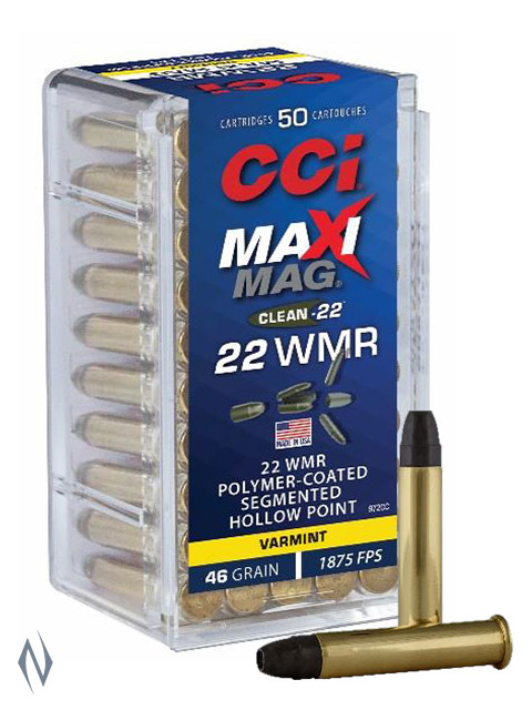 CCI 22WMR MAXI MAG 46GR SEGMENTED HP 1845FPS Image