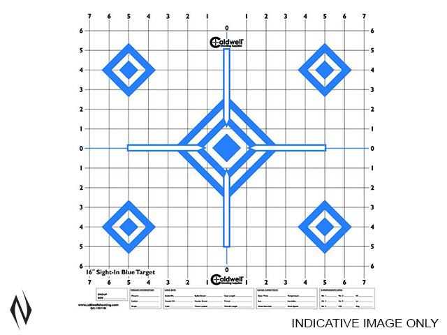 CALDWELL PAPER TARGET 16" SIGHT IN BLUE 10PK Image
