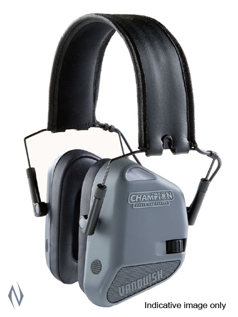 CHAMPION EAR MUFFS 22DB ELECTRONIC VANQUISH GREY Image