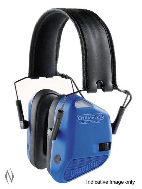 CHAMPION EAR MUFFS 22DB ELECTRONIC VANQUISH BLUE Image