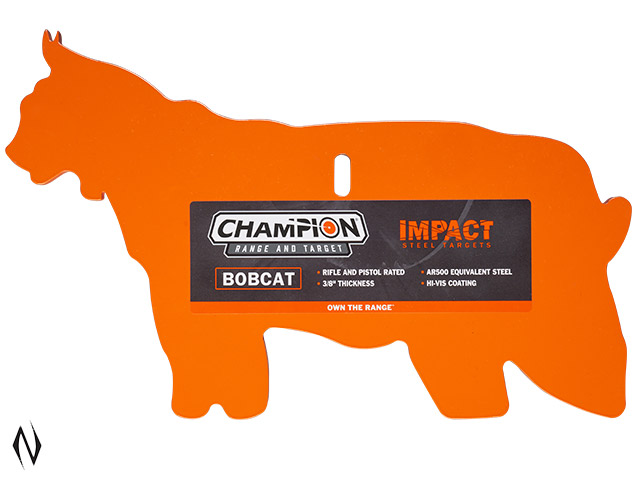 CHAMPION AR500 IMPACT STEEL TARGET 3/8" BOBCAT ORANGE Image