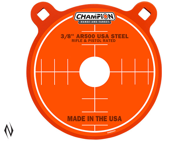 CHAMPION AR500 CENTREFIRE RIFLE STEEL TARGET 3/8" GONG 8" Image