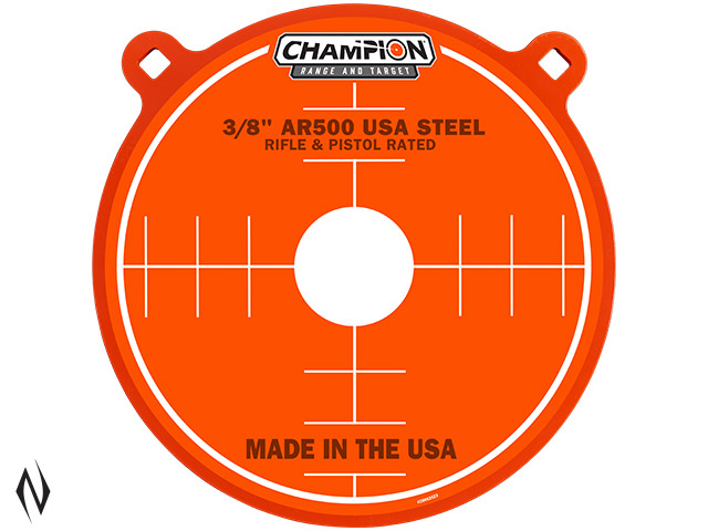 CHAMPION AR500 CENTREFIRE RIFLE STEEL TARGET 3/8" GONG 12" Image