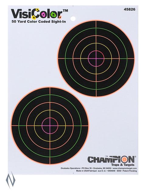 CHAMPION TARGET VISICOLOR 5" DOUBLE BULL Image