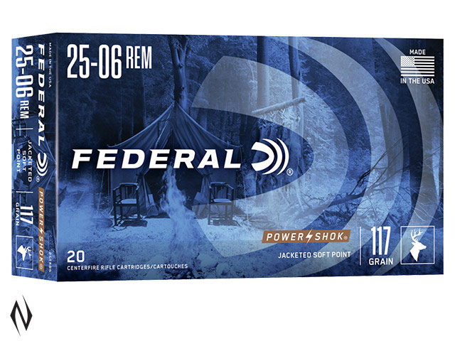 FEDERAL 25-06 REM 117GR SP POWER-SHOK Image