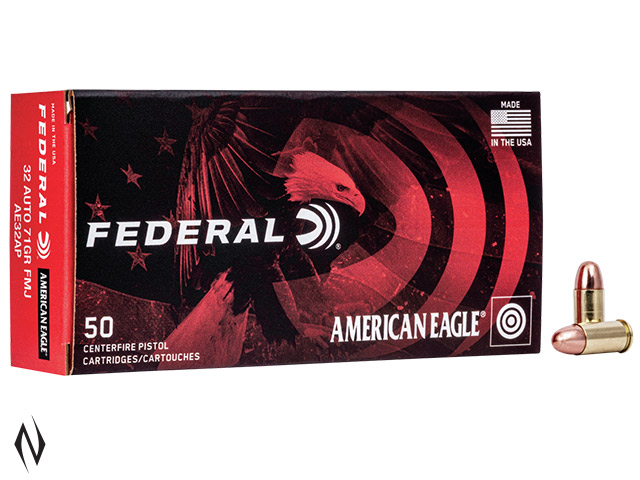 FEDERAL 32 ACP 71GR FMJ AMERICAN EAGLE Image