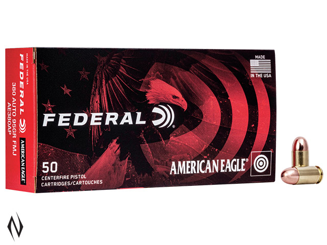 FEDERAL 380 AUTO 95GR FMJ AMERICAN EAGLE Image