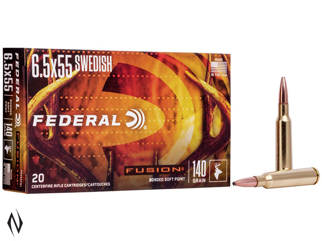 FEDERAL 6.5X55 SWED 140GR FUSION Image