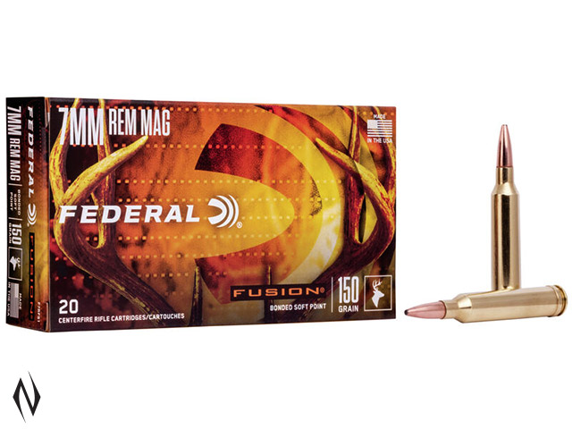 FEDERAL 7MM REM MAG 150GR FUSION Image