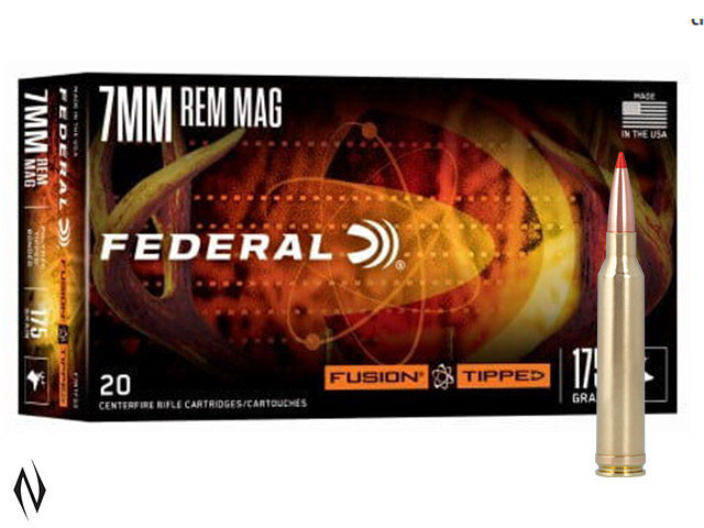 FEDERAL 7MM REM MAG 175GR TIPPED FUSION Image