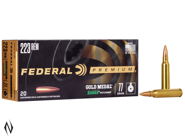 FEDERAL 223 REM 77GR MATCHKING GOLD MEDAL Image