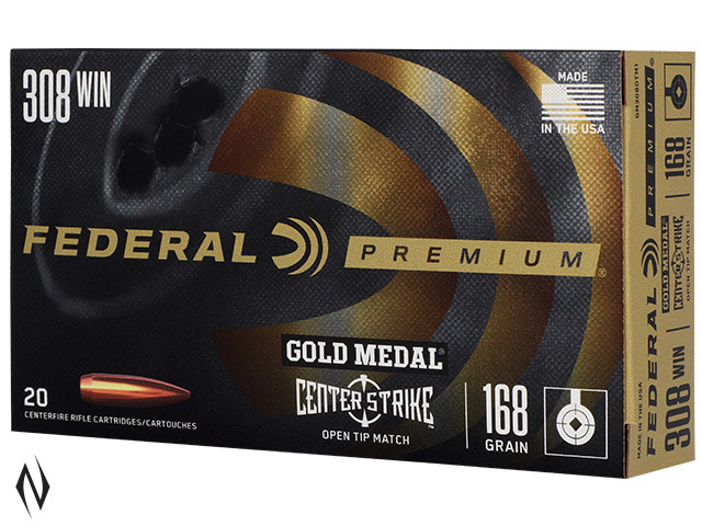 FEDERAL 308 WIN 168GR CENTRESTRIKE Image