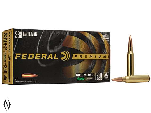 FEDERAL 338 LAPUA 250GR MATCHKING GOLD MEDAL Image