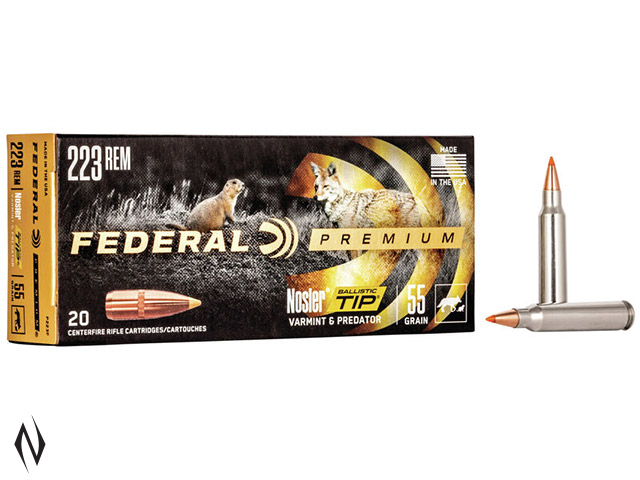 FEDERAL 223 REM 55GR BTIP V-SHOK Image
