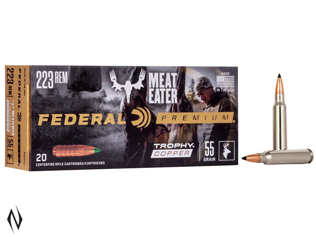 FEDERAL 223 REM 55GR TROPHY COPPER Image