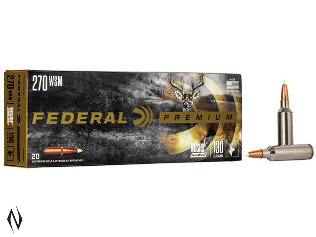 FEDERAL 270 WSM 130GR TBT VITAL-SHOK XXXX Image