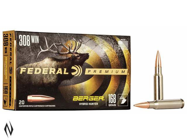 FEDERAL 308 WIN 168GR BERGER HUNTER Image