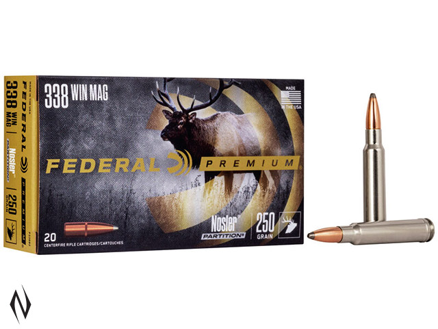 FEDERAL 338 WIN MAG 250GR PARTITION VITAL-SHOK Image