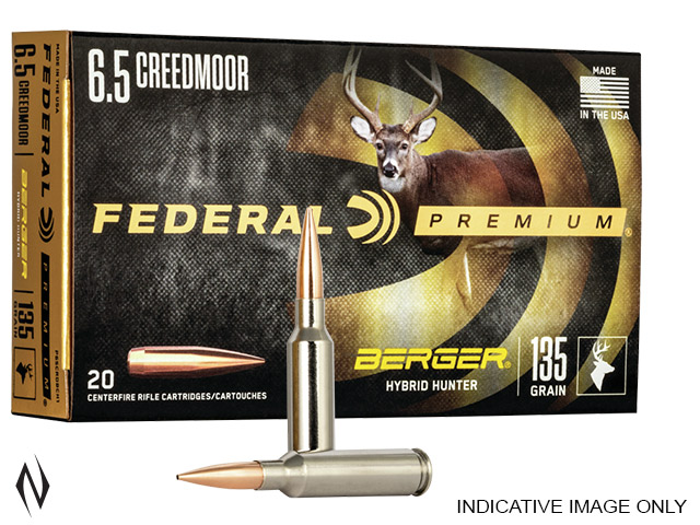 FEDERAL 6.5 CREEDMOOR 135GR BERGER HYBRID HUNTER Image