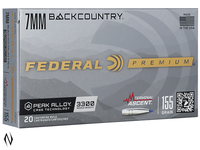 FEDERAL 7MM BACKCOUNTRY 155GR TERMINAL ASCENT Image