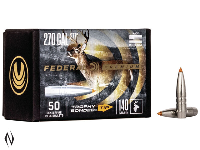 FEDERAL PROJECTILE 270 140GR TROPHY BONDED TIP 50PK Image