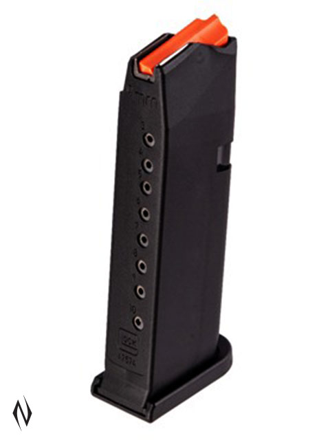 GLOCK MAGAZINE MODEL 43X SLIMLINE 9MM 10 RD ORANGE FOLLOWER Image