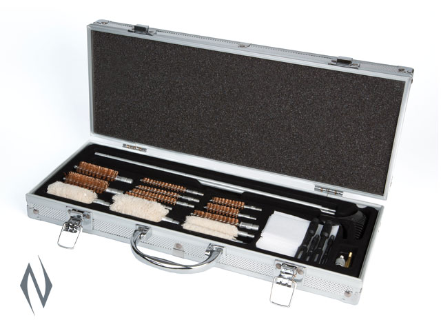 HOPPES UNIVERSAL GUN CLEANING ACCESSORY KIT IN ALUMINIUM CASE Image