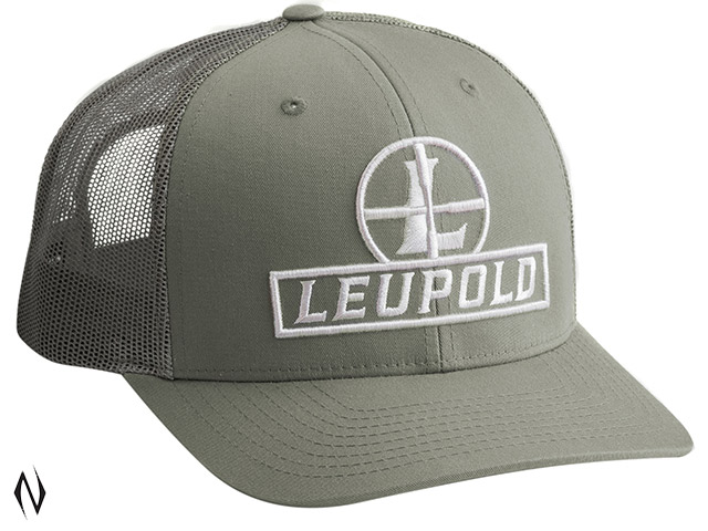 LEUPOLD RETICLE TRUCKER CAP FLAT BILL LODEN GREEN Image