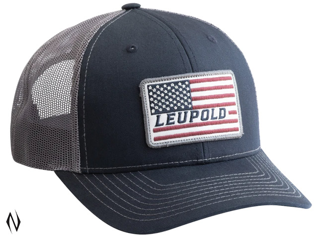 LEUPOLD FLAG TRUCKER HAT NAVY/GREY Image