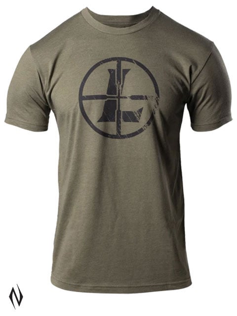 LEUPOLD DISTRESSED RETICLE TEE MILITARY GREEN XX-LARGE Image