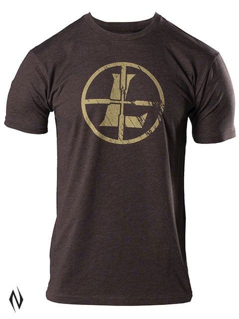 LEUPOLD DISTRESSED RETICLE TEE ESPRESSO HEATHER XX-LARGE Image