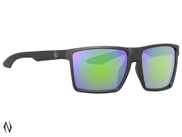 LEUPOLD SUNGLASSES DESOTO MATTE BLACK EMERALD MIRROR Image