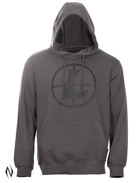 LEUPOLD DISTRESSED RETICLE HOODIE GUNMETAL LARGE Image