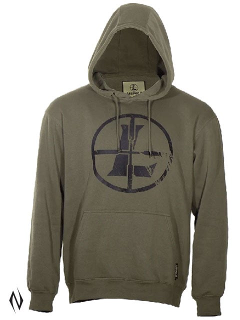 LEUPOLD DISTRESSED RETICLE HOODIE ASH GREEN XX-LARGE Image